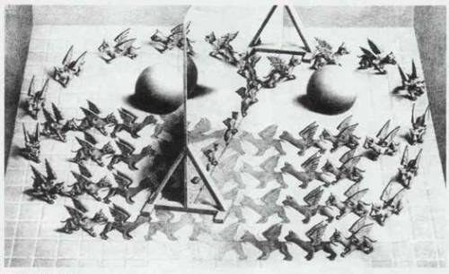埃舍尔 escher 视觉 错觉 艺术